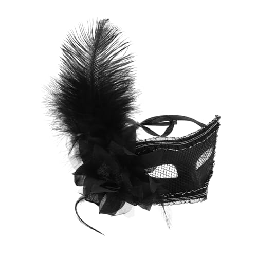 SAFIGLE Maske Venezianische Karnevalskostüme Mardi Gras Mask Black Gittergewebe von SAFIGLE
