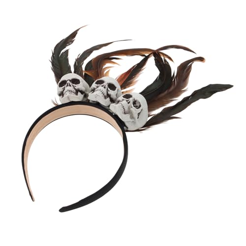 SAFIGLE Owen Haarband mit Künstlichen Federn Halloween Cosplay Stirnband für Erwachsene Universalgröße Hochwertige Verarbeitung für Karneval und Maskerade von SAFIGLE