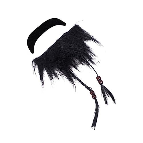 SAFIGLE Partybevorzugungsbart Halloween Costume Halloween Kleidung halloweenkostüme fasnachtskostüme faschingkostüme Halloween Kostuem Halloween Bart Party-Abschlussball-Zubehör Black von SAFIGLE