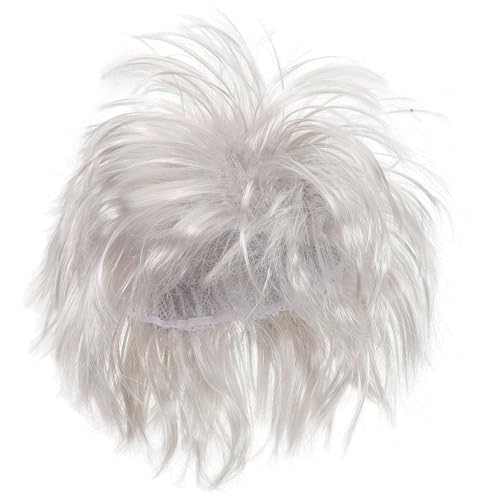 SAFIGLE Punk-Perücke Damen perücke Halloween Haare Haarteil für Halloween Party perücke Halloween perücke Punk perücke Halloween-Accessoires Hippie-Perücken für Männer chemische Faser Weiß von SAFIGLE