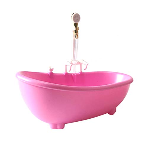 SAFIGLE Puppenbadewanne Puppen Dusche Baby- Mit Duschbrause Mini- Badezimmerzubehör Puppenhausmöbel Rollenspiel-Spielzeug Für Kinder Puppenbad-Spielset – Pink Puppenm Bel 1/6 Puppenhausbadewanne SAFIGLE Puppenbadewanne Puppen Dusche Baby- Mit Duschbrause Mini- Badezimmerzubehör Puppenhausmöbel Rollenspiel-Spielzeug Für Kinder Puppenbad-Spielset – Pink Puppenm Bel 1/6 Puppenhausbadewanne von SAFIGLE