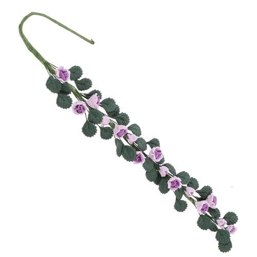 SAFIGLE Puppenhauszubehör Mini-blumenranken-Arrangements Robustes Harzmaterial Miniatur-rosenranke Für Dekorationen von SAFIGLE