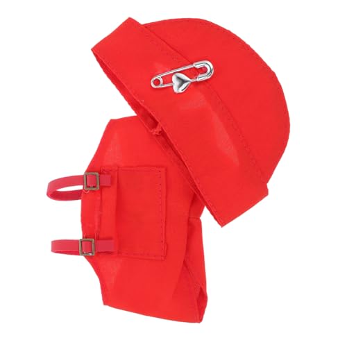 SAFIGLE Puppenkleidung Rot Puppen Outfit Weiche Doll Kleidung Einfach Ausziehbar Fördert Feinmotorik Spielspaß von SAFIGLE