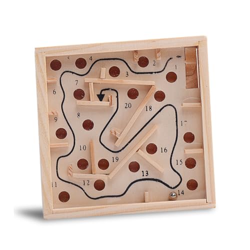 SAFIGLE Rätsel Geschenke Holz-Labyrinth-Puzzle Holzlabyrinth Labyrinth-Puzzle Aus Holz Balance Hölzern Kind von SAFIGLE