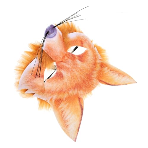 SAFIGLE Realistische Fuchs Halbmaske aus Kunststoff Dekorative Tiergesichtsmaske für Halloween Karneval Maskenball und Cosplay Multifunktionale Faschingsmaske für Erwachsene und Partys SAFIGLE Realistische Fuchs Halbmaske aus Kunststoff Dekorative Tiergesichtsmaske für Halloween Karneval Maskenball und Cosplay Multifunktionale Faschingsmaske für Erwachsene und Partys von SAFIGLE