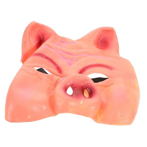 SAFIGLE Realistische Schweinekopf Maske Halloween Tiermaske für Erwachsene Halbgesicht Tiermaskerade Lustige Party Cosplay Reusable Spaßiger Schweine Kostüm Zubehör SAFIGLE Realistische Schweinekopf Maske Halloween Tiermaske für Erwachsene Halbgesicht Tiermaskerade Lustige Party Cosplay Reusable Spaßiger Schweine Kostüm Zubehör von SAFIGLE