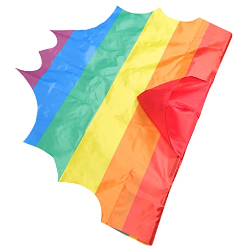 SAFIGLE Regenbogen-umhang Dekorationen Rave Homosexuelle Flagge Lesbe Stolz-Kleidung Junggesellinnenabschied Schärpen Ballettröckchen Party Stolz Requisiten Kap Kostümumhang Polyester von SAFIGLE