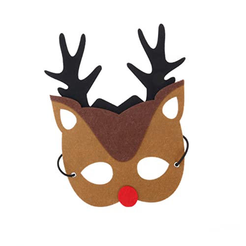 SAFIGLE Rentier Maske Elch Weihnachten Filz Für Kinder Erwachsene Maske Balacalve Party Santa Hut Thema von SAFIGLE