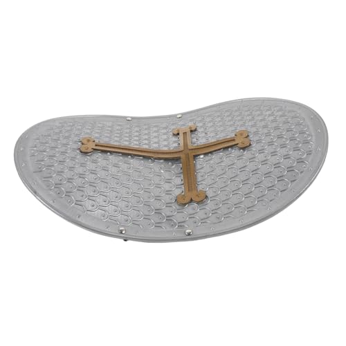 SAFIGLE Römische Kreuzrüstung Kostüm Auto Jungs zappeln spaß catchring zeichenrolle spielwaren draußen игрушки Toy Kinderschild für Jungen tragbarer Kleiner Schild Plastik Grey von SAFIGLE