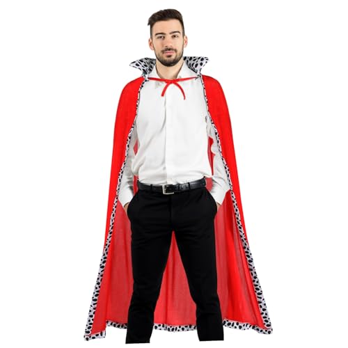 SAFIGLE Roter Cosplay Umhang für Erwachsene Vielseitiger Halloween und Umhang mit Feiner Verarbeitung und Unisex für Kostüm und Partyeinsätze von SAFIGLE