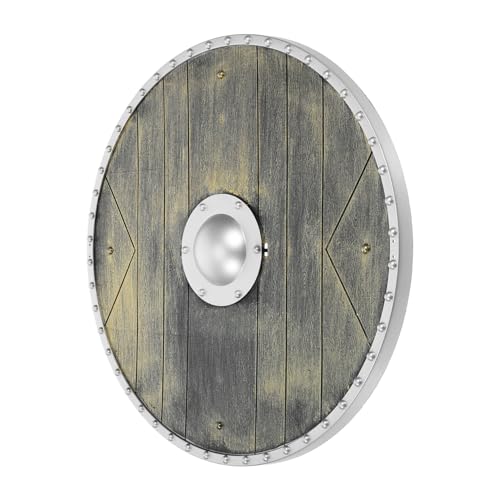 SAFIGLE Schild Halloween Schild Ritter Schild kostüm Cosplay-Schild Wikingerschilde Schild Kostümschild Schildspielzeug runder Schild -Schild-Kostüm PVC von SAFIGLE