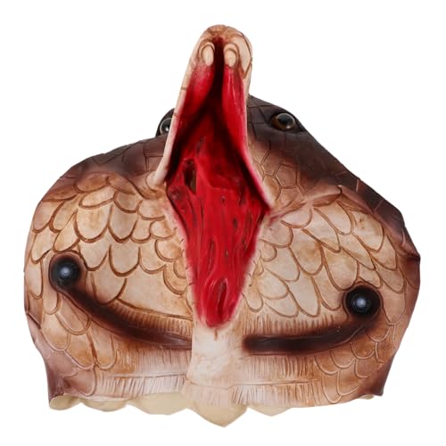 SAFIGLE Schlangenmaske Halloween kleidet sich tierische Karnevalsmasken Schlangenkostüm tierische Kopfbedeckung gruselige Tiermaske Lebense Maske Halloween-Cosplay-Maske Emulsion SAFIGLE Schlangenmaske Halloween kleidet sich tierische Karnevalsmasken Schlangenkostüm tierische Kopfbedeckung gruselige Tiermaske Lebense Maske Halloween-Cosplay-Maske Emulsion von SAFIGLE