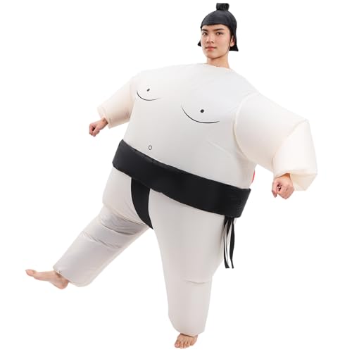 SAFIGLE Schwarze Wrestling Requisiten Aufblasbares Männerkostüm Aufblasbares Kostüm Erwachsene Lustiges Aufblasbares Halloween Kostüm Aufblasbare Kostüme Lustiger Aufblasbarer Anzug von SAFIGLE