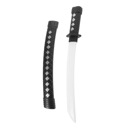 SAFIGLE Schwarzes Cosplay Ninja Leichtes Halloween Kostümzubehör Tragbares Katana Requisite für Rollenspiele und Partys Hautfreundlich und Sicher für Drinnen und Draußen SAFIGLE Schwarzes Cosplay Ninja Leichtes Halloween Kostümzubehör Tragbares Katana Requisite für Rollenspiele und Partys Hautfreundlich und Sicher für Drinnen und Draußen von SAFIGLE