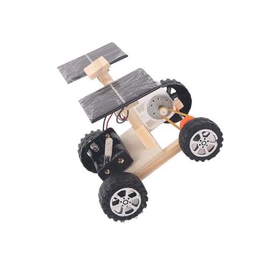 SAFIGLE Selbstgebautes Auto Pädagogisches Wissenschaftliches Autospielzeug Euler-Festplatte Bauen Sie EIN Solarautospielzeug Zusammen Plastik Kind Ferngesteuertes Auto Holzwagen von SAFIGLE