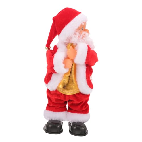 SAFIGLE Weihnachtsmann-Figur Kinderspielzeug Singen Weihnachtsmann Geschenke Musikspielzeug Weihnachtsweihnachtsmann-Dekorationen Weihnachts-weihnachtsmann-Puppe Mit Musik von SAFIGLE