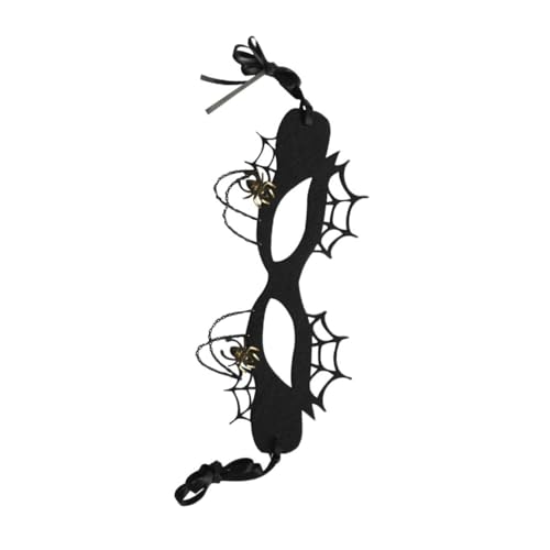 SAFIGLE Spinnennetz Maske Maskerade Aus Filz Halloween-kopf Gruselige Halloween-masken Frauenmaske Party Halbgesichtsmaske Vintage Antike Masken Karnevalsmasken Outfit Schleife Black SAFIGLE Spinnennetz Maske Maskerade Aus Filz Halloween-kopf Gruselige Halloween-masken Frauenmaske Party Halbgesichtsmaske Vintage Antike Masken Karnevalsmasken Outfit Schleife Black von SAFIGLE
