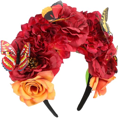 SAFIGLE Stirnband Aus Künstlichen Blumen Schmetterlingszubehör Schmetterlingskostüm Für Erwachsene Floraler Kopfschmuck Schmetterlingskostüm Für Damen Haarzubehör Stoff SAFIGLE Stirnband Aus Künstlichen Blumen Schmetterlingszubehör Schmetterlingskostüm Für Erwachsene Floraler Kopfschmuck Schmetterlingskostüm Für Damen Haarzubehör Stoff von SAFIGLE