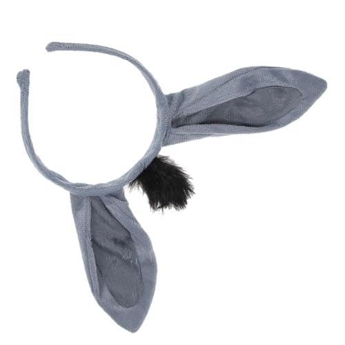 SAFIGLE Stirnband für Damen Tierohren Haarband Niedliches Party Kopfschmuck Haar Accessoire für Erwachsene Lustiges Kostüm Zubehör mit Eselsohren von SAFIGLE