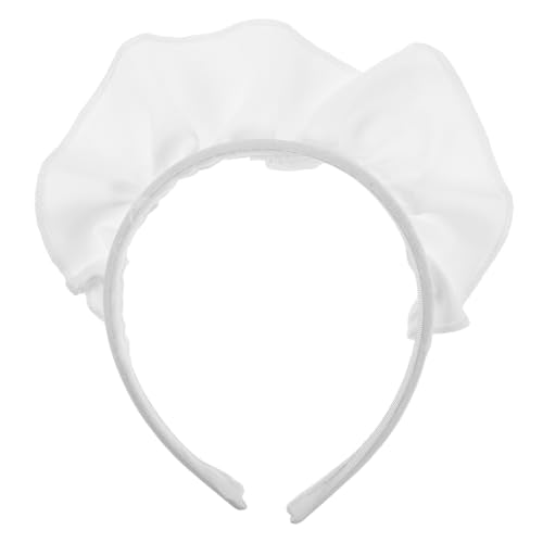 SAFIGLE Süßes Haarband Japanisches Maid Headpiece Weiß Cosplay Haarschmuck für Partys Kostüme und Besondere Anlässe Sicheres Tragegefühl Vielseitig Einsetzbar von SAFIGLE