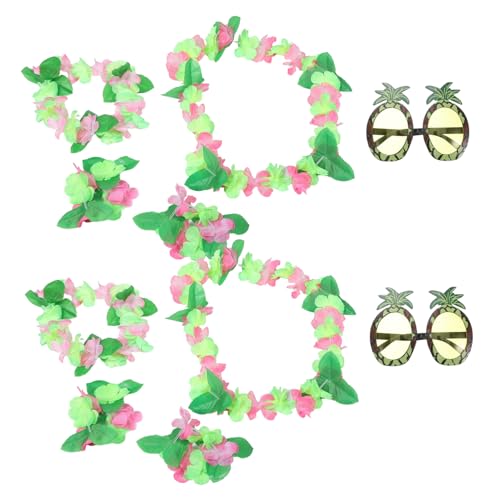 SAFIGLE Hawaiianisches Photo Booth Requisiten-set 10-teilig Damen Und Kinder Ananas-sonnenbrille Blumenkronen Für Tropische Luau-dekoration SAFIGLE Hawaiianisches Photo Booth Requisiten-set 10-teilig Damen Und Kinder Ananas-sonnenbrille Blumenkronen Für Tropische Luau-dekoration von SAFIGLE