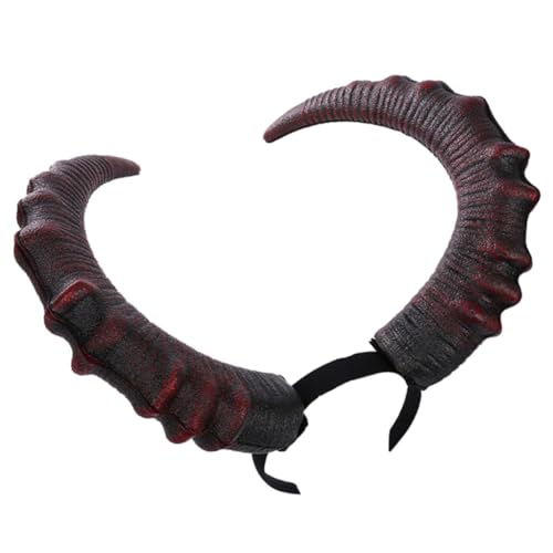SAFIGLE Teufelshörner Stirnband Großes Cosplay Haarzubehör für Halloween Karneval Festivals und Themenpartys Stilvolles Kostüm Accessoire für Unvergessliche Auftritte von SAFIGLE