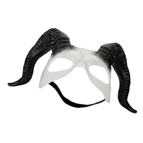 SAFIGLE Teufelsmaske Halbgesicht Leichtem PU mit Verstellbarem Gummiband Cosplay Kostüm Maske für Festival Fasching Maskenball und Halloween Partys SAFIGLE Teufelsmaske Halbgesicht Leichtem PU mit Verstellbarem Gummiband Cosplay Kostüm Maske für Festival Fasching Maskenball und Halloween Partys von SAFIGLE