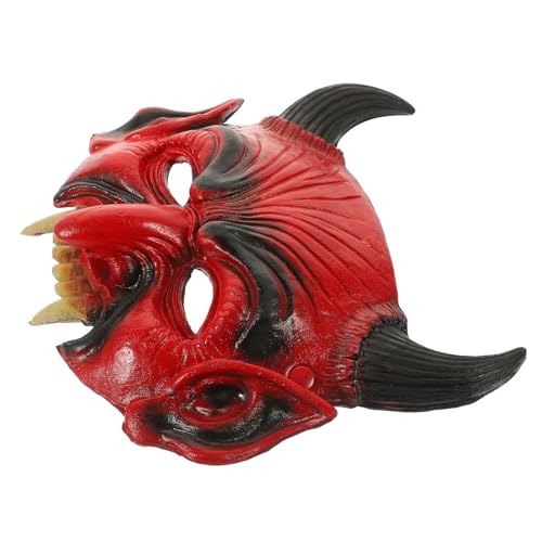 SAFIGLE Teufelsmaske für Halloween Gruselige Maske mit Hörnern für Kostümpartys und Maskeraden Einfache Handhabung Sicht und nicht Beeinträchtigt Schaffen Sie Unvergessliche Halloween von SAFIGLE