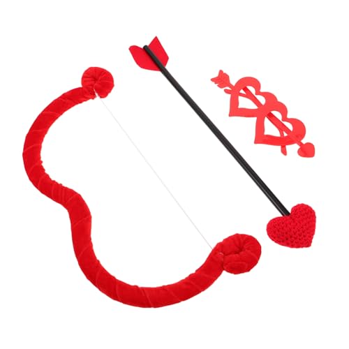 SAFIGLE Valentinstagspartydekoration -zubehör Cupid Decoration Bogen Valentines -fotokabinen Requisiten Valentinstag Outfits Valentinstagspartyzubehör -kostümset Goldener Samt Rot von SAFIGLE