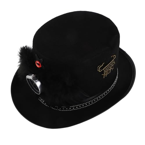 SAFIGLE Vintage Punk Hut für Halloween und Kostümpartys Leicht und Bequem für Cosplay und Festliche Anlässe mit Einzigartigem Design und Modernem Flair SAFIGLE Vintage Punk Hut für Halloween und Kostümpartys Leicht und Bequem für Cosplay und Festliche Anlässe mit Einzigartigem Design und Modernem Flair von SAFIGLE