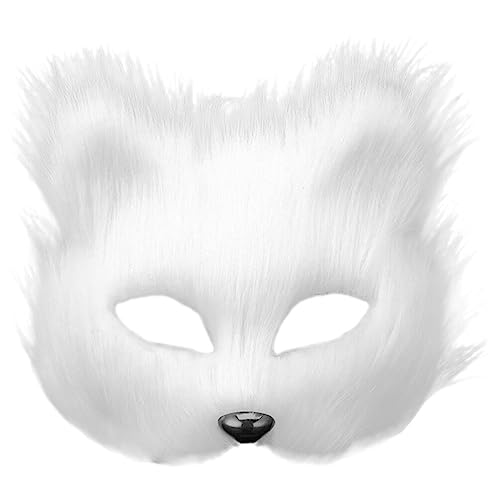 SAFIGLE Waschbärenmaske Halloween-Plüschmaske -Maske Wolfsmaske Halbes Gesicht Tiermaske Halloween-Maskenmaske Realistische Katzenmaske Halloween-Cosplay-Maske Frauen-Fuchsmaske SAFIGLE Waschbärenmaske Halloween-Plüschmaske -Maske Wolfsmaske Halbes Gesicht Tiermaske Halloween-Maskenmaske Realistische Katzenmaske Halloween-Cosplay-Maske Frauen-Fuchsmaske von SAFIGLE