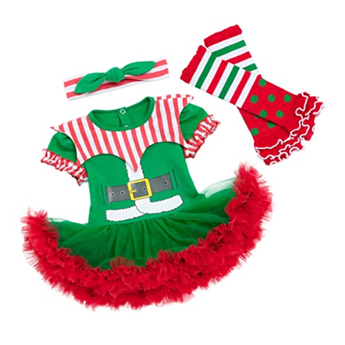 SAFIGLE Weihnachtliches Kostüm Set Monate Grünes Kleid mit Haarband und Beinstulpen Weiche Winterkleidung für Jungen Festliches Outfit für Weihnachten und Party SAFIGLE Weihnachtliches Kostüm Set Monate Grünes Kleid mit Haarband und Beinstulpen Weiche Winterkleidung für Jungen Festliches Outfit für Weihnachten und Party von SAFIGLE
