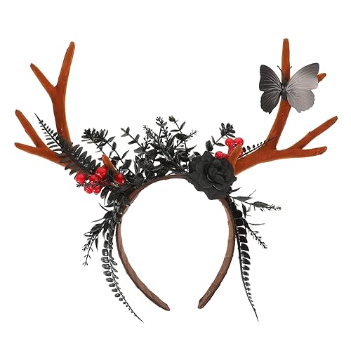 SAFIGLE Weihnachtliches Rentier Haarreif mit Kreativem Geweih Design Leichtes Kunststoff Material Komfortabel und Langlebig Festliches Accessoire für Weihnachten Karneval und SAFIGLE Weihnachtliches Rentier Haarreif mit Kreativem Geweih Design Leichtes Kunststoff Material Komfortabel und Langlebig Festliches Accessoire für Weihnachten Karneval und von SAFIGLE