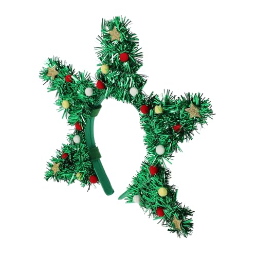 SAFIGLE Weihnachtsbaum Haarreif mit Süßem Design Festliches Haaraccessoire für Xmas Party Langlebig und Sicher für und Familie Fröhliche von SAFIGLE