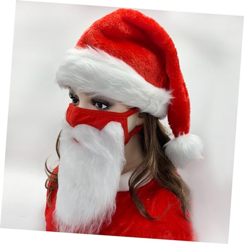 SAFIGLE Weihnachtsmann Kostüm Teilig Santa Hut Rot mit und Augenbrauen Erwachsene Weihnachtsmütze Party Foto Requisiten Zubehör SAFIGLE Weihnachtsmann Kostüm Teilig Santa Hut Rot mit und Augenbrauen Erwachsene Weihnachtsmütze Party Foto Requisiten Zubehör von SAFIGLE
