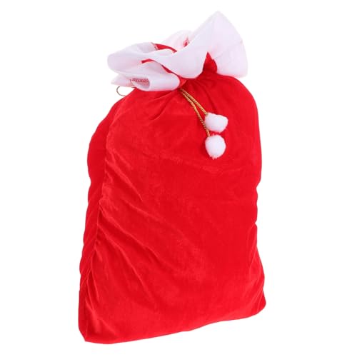 SAFIGLE Weihnachtsmann-spielzeugtasche 70 X 50 Cm Jumbo-samtbeutel Mit Kordelzug Zur Aufbewahrung Von Weihnachtsleckereien von SAFIGLE
