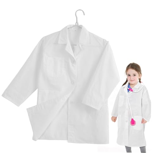 SAFIGLE Weißen Mantel Kostüm Kid Cosplay Mäntel Labor Halloween Regenmantel Jungen Baumwolle Mischung von SAFIGLE