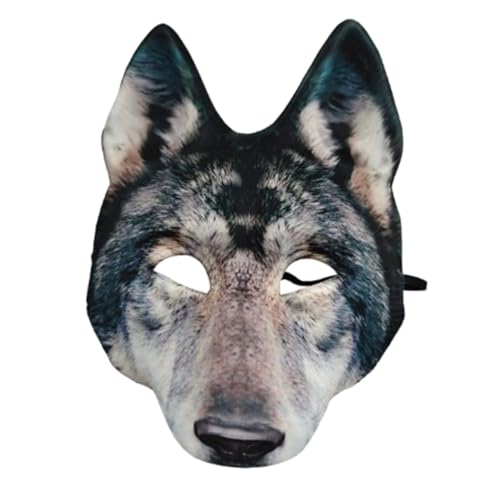 SAFIGLE Werwolfmaske Für Halloween Realistische Tiermaske Unisex Kostümmaske Für Halloween Karneval Cosplay Party Verkleidung Für Gruselige Anlässe von SAFIGLE