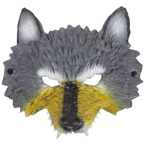 SAFIGLE Wolf Maske für Cosplay und Halloween Realistische Tiermaske PU Schaum für Karneval Kostümpartys und Maskeraden und Atmungsaktiv SAFIGLE Wolf Maske für Cosplay und Halloween Realistische Tiermaske PU Schaum für Karneval Kostümpartys und Maskeraden und Atmungsaktiv von SAFIGLE