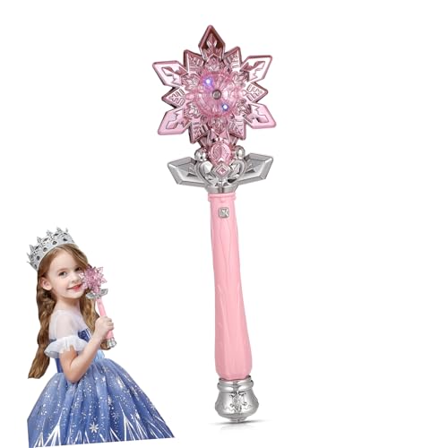SAFIGLE Zauberstab Sprühen Form Plüsch Mit Prinzessin Zauberstab Für Kleinkinder Schneeflockenstab Leuchten Spielzeugstab Musik Musical Aus Rosa Plastik SAFIGLE Zauberstab Sprühen Form Plüsch Mit Prinzessin Zauberstab Für Kleinkinder Schneeflockenstab Leuchten Spielzeugstab Musik Musical Aus Rosa Plastik von SAFIGLE
