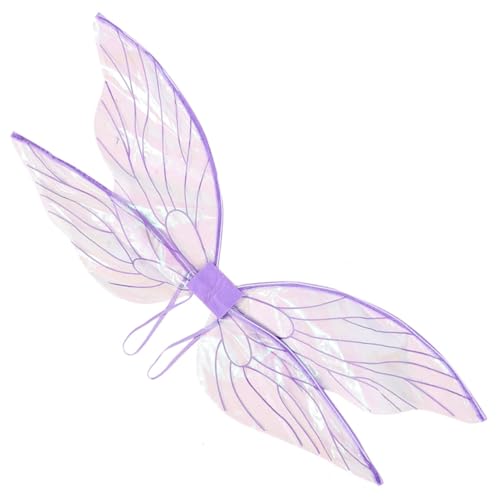 SAFIGLE feeflügeln party decoration schmetterlingsflügel wings costume dekoration party dunkle Feenflügel Flügel Kostüm Cosplay Feenflügel Flügel Cosplay Fee Cosplay Flügel Garn Lavender von SAFIGLE