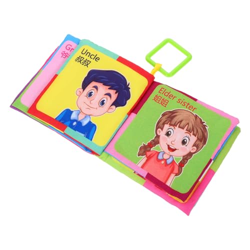 SAFIGLE Spielzeug Babybücher Stoffbuch Bücher für Kleinkinder Erdfarben Lesestoff von SAFIGLE
