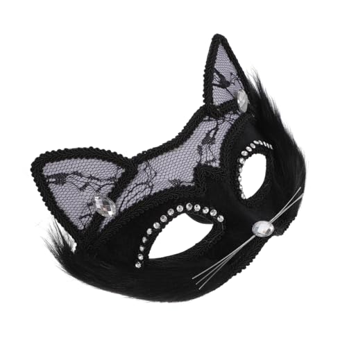 SAFIGLE katze gesichtsmaske Maskerade - Stick Augenmasken Katzenohren Masken Karnevalsmasken Maskerademaske halloween masken halloweenmaske Partykatzenmasken Maske für Rollenspiele PVC Black SAFIGLE katze gesichtsmaske Maskerade - Stick Augenmasken Katzenohren Masken Karnevalsmasken Maskerademaske halloween masken halloweenmaske Partykatzenmasken Maske für Rollenspiele PVC Black von SAFIGLE