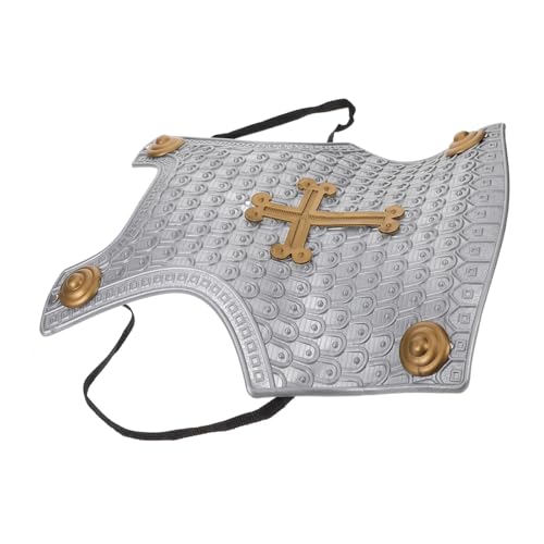 SAFIGLE römische Rüstung Kostüme für Armee Rüstungen Kinderspielzeug Ritterrüstung Ritter Rüstung Spielzeugrüstung Kinderrüstung Rüstungsstütze Partyrüstung Plastik Silver von SAFIGLE