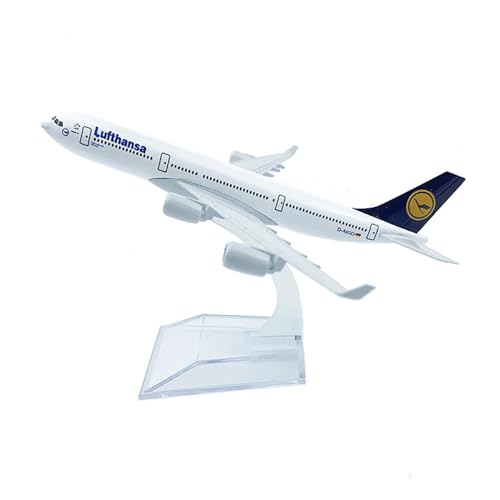 Flugzeug Spielzeug Legierungsflugzeug Im Maßstab 1:400, Airbus A340, Lufthansa, 16 cm, Flugzeugmodell, Spielzeug von SAFWEL