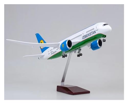 Flugzeug Spielzeug Maßstab 1:130, 47 cm, Modelldruckguss-Harz-Airline-Flugzeug-Spielzeug, B787 Dreamliner-Flugzeug Mit Licht Und Rädern (Größe : No Light) von SAFWEL