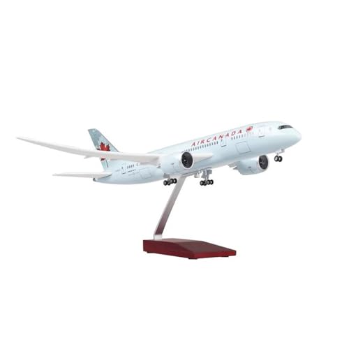 SAFWEL Flugzeug Spielzeug 47 cm Maßstab 1:130 Diescat Modell Canada Airways Boeing B787 Kunstharz Airbus Flugzeug Sammlung Ausstellungsspielzeug (Farbe : No Light) von SAFWEL