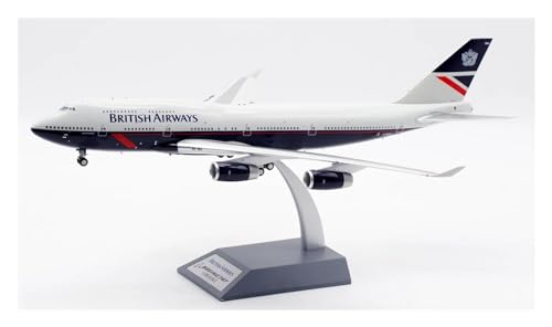 SAFWEL Flugzeug Spielzeug ARDBA41 ARD 1:200 British Airways Boeing B747-400 Diecast Aircraft Jet Model G-BNLL Mit Münze von SAFWEL