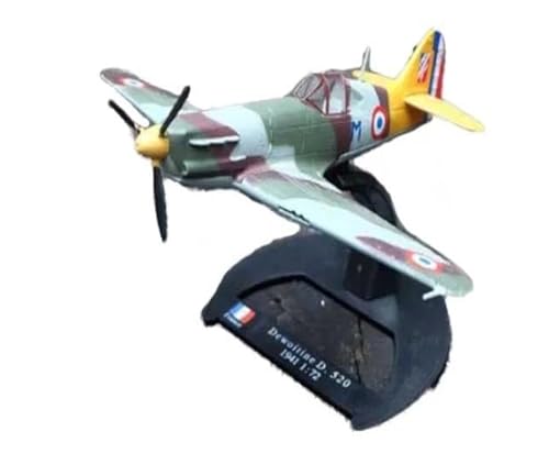 SAFWEL Flugzeug Spielzeug Druckguss-Flugzeugmodell D.520 WW II Im Maßstab 1:72, Legierungsprodukt, Kämpfer, Militärflugzeug, Statische Anzeige von SAFWEL