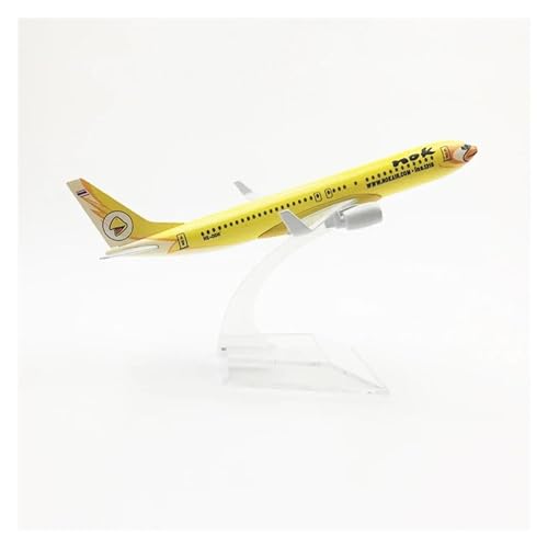 SAFWEL Flugzeug Spielzeug Flugzeug Im Maßstab 1:400 Boeing 737 Thailand Nok Air 16 cm Legierungsflugzeug B737 Modellspielzeug (Größe : D) von SAFWEL